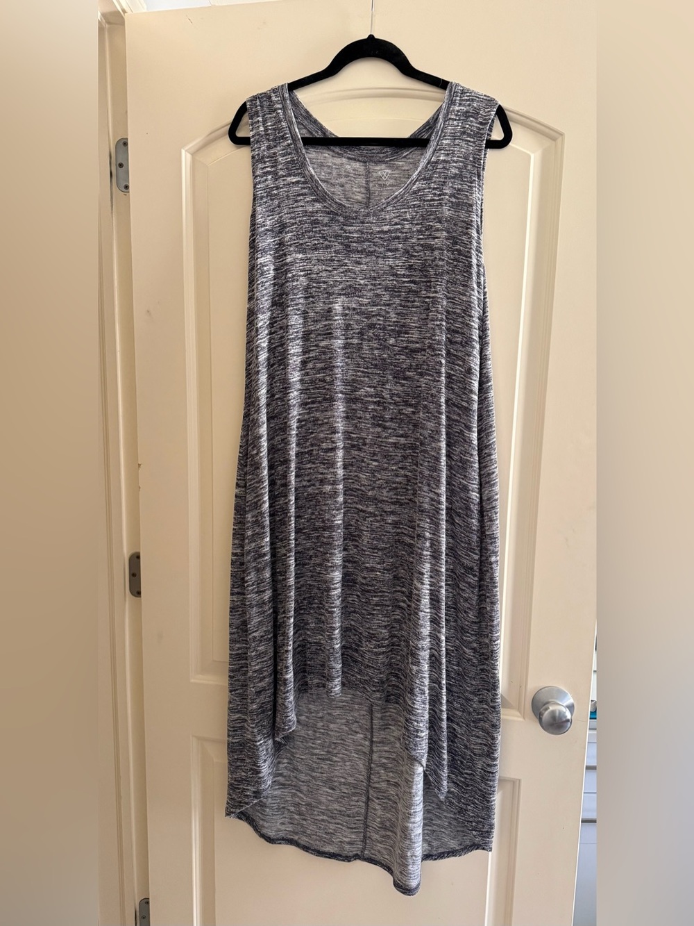 Livi Active Heathered Charcoal Gray high low dress-18/20